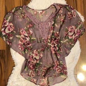 Floral Sheer Top